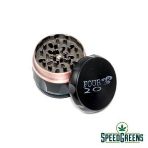 Matte Alloy Grinder Black with Bronze Stripe 3