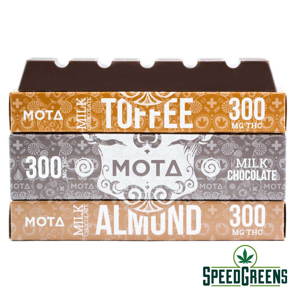 MOTA Milk Chocolate Bar Toffee 300mg THC1
