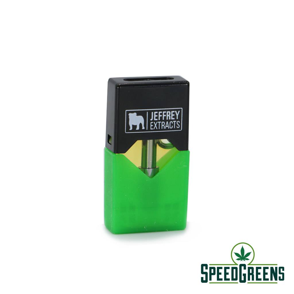 Jeffrey Extracts Juul Pods label green solo