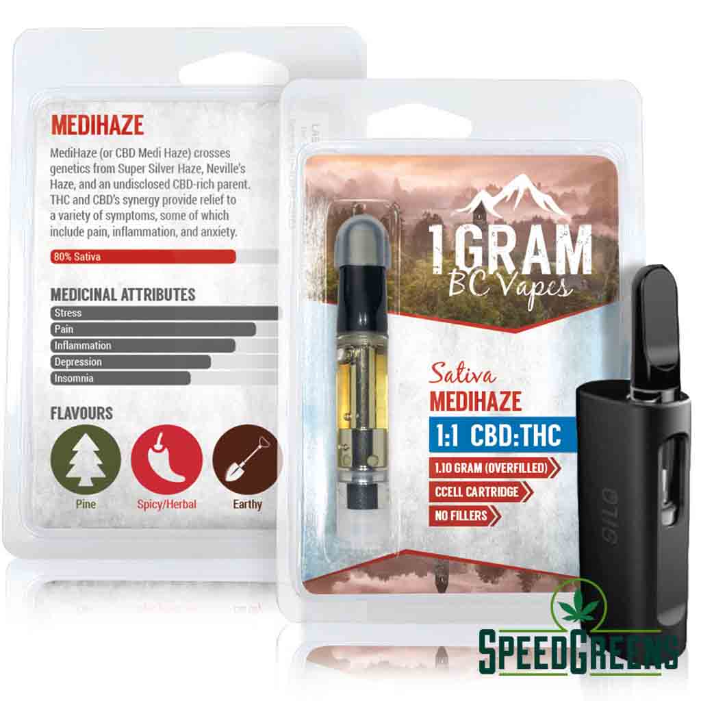 CBD 1 Gram BC Medihaze Sativa Cart-2