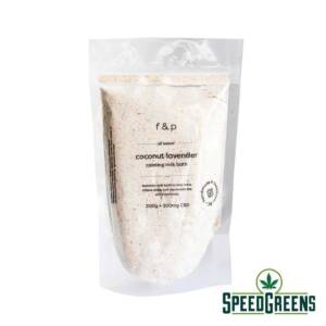 F & P Softening Milk Bath 300 mg CBD (Blushing Beauty/ Coconut Lavender) - Image 3