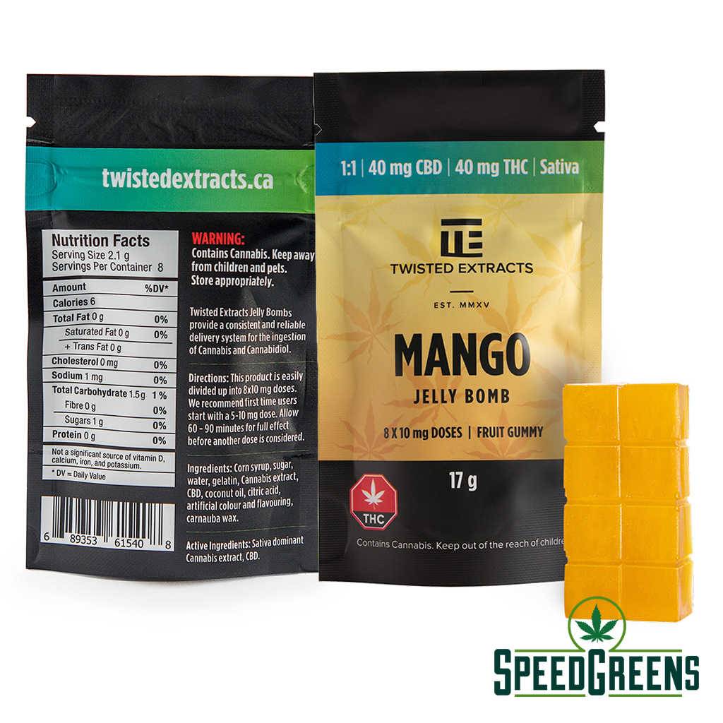 Twisted Extracts Mango Sativa 40mg CBD-40mg THC both-2