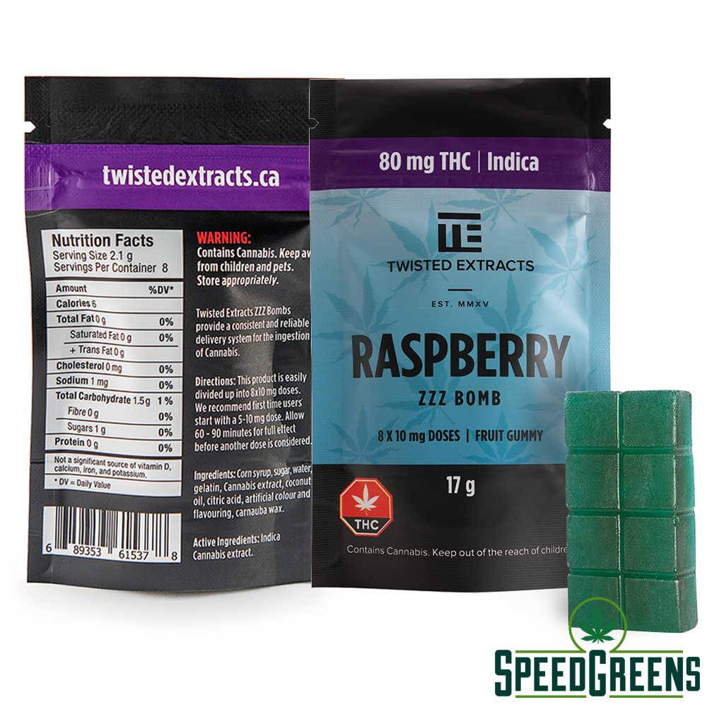 Twisted Extracts Raspberry Indica 80mg THC both-2