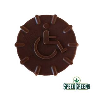 Atomic Wheelchair Milk Chocolate & Almonds Puck (500mg THC) - Image 3