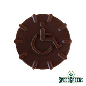 Atomic Wheelchair Milk Chocolate Puck (500mg THC) - Image 3