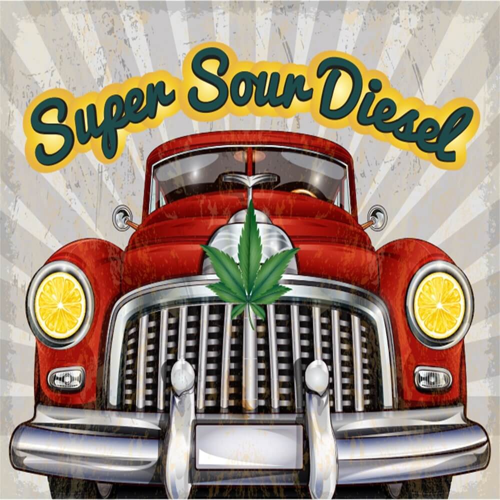 Super Sour Diesel label