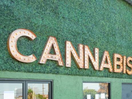 General cannabis Ontario sign on the front of a building. Speed Greens