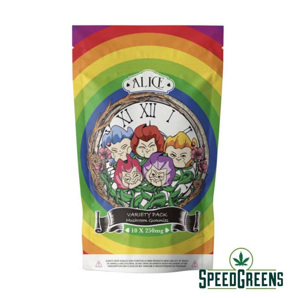 Buy Alice magic mushroom gummies variety pack at Speed Greens.
