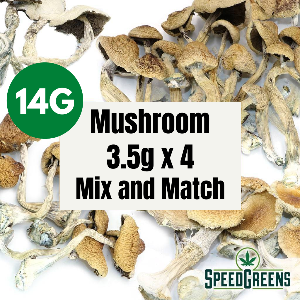 Magic Mushrooms | Mix and Match 14g (3.5g x 4) | Speed Greens