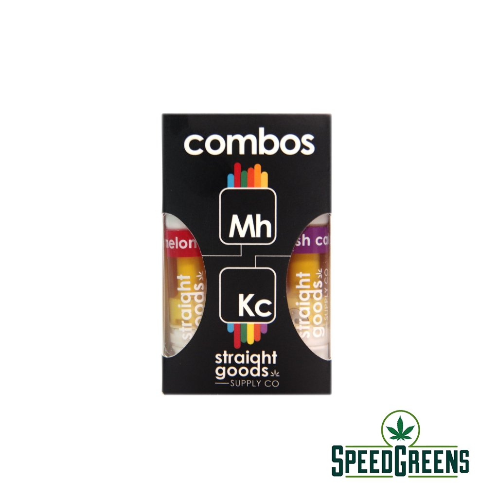 COMBOS_Melon Haze (Sativa) + Kush Cake (Indica) (2 x 1 Gram Carts)