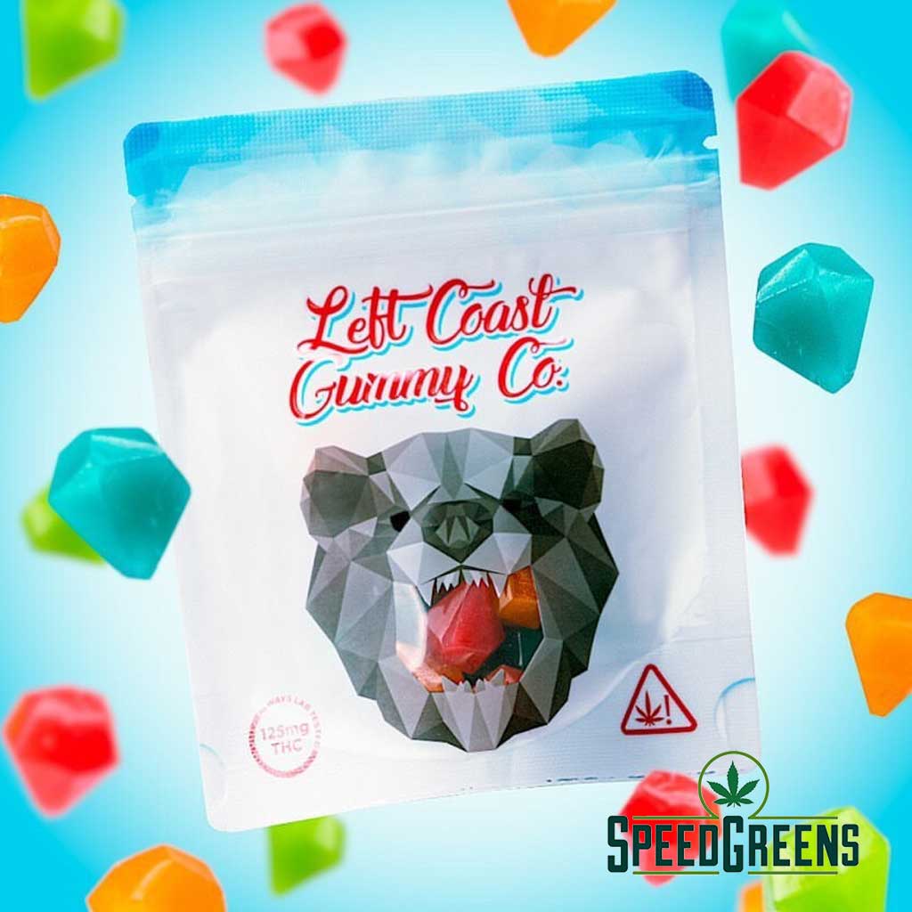 Left Coast Gummies | Nanotechnology (125mg - 1200mg THC) | Speed Greens