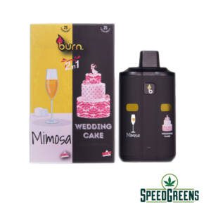 straight goods dual chamber 4g disposable vape mimosa wedding cake