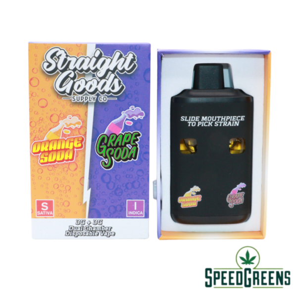 Orange Soda x Grape Soda straight goods dual chamber vape
