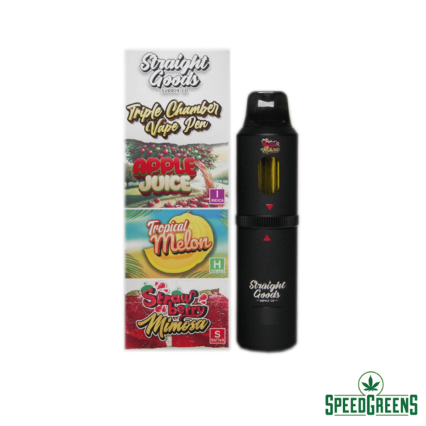 straight goods apple strawberry melon 9g vape