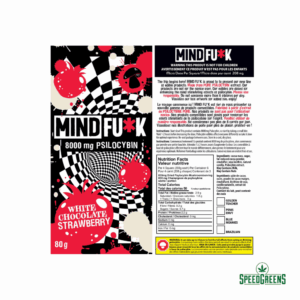 MINDFU*K White Chocolate Strawberry – 8000mg mushroom edible bar