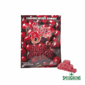 burn bites cannabis infused gummies black cherry
