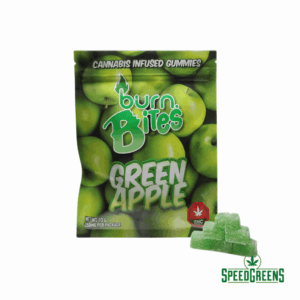 burn bites cannabis infused gummies green apple