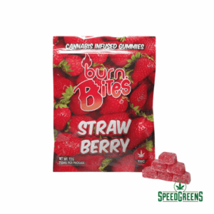 burn bites cannabis infused gummies strawberry