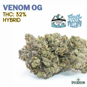 Venom OG Cold Cured Cannabis by Frost Factory – Balanced Hybrid Bud