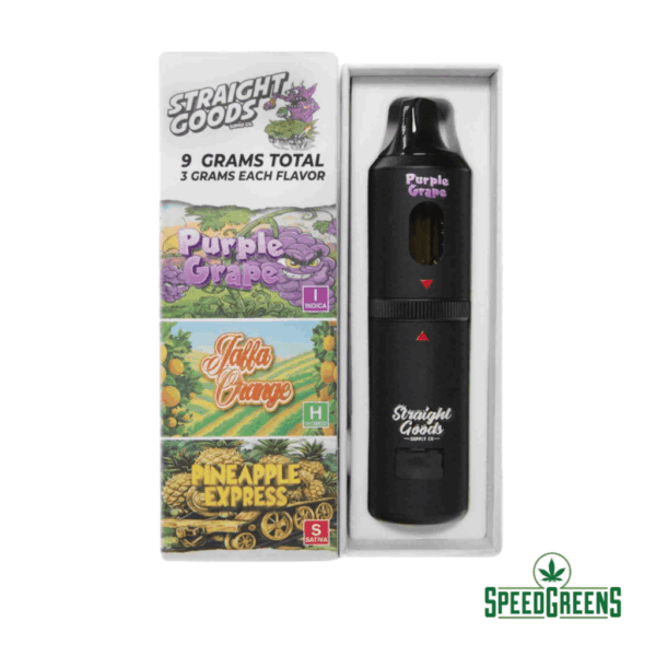 straight goods Purple Grape + Pineapple Express + Jaffa Orange