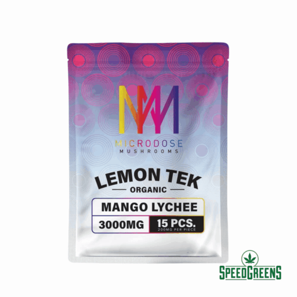 lemon tek organic gummies mango lychee