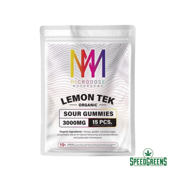 lemon tek organic gummies sour cherry