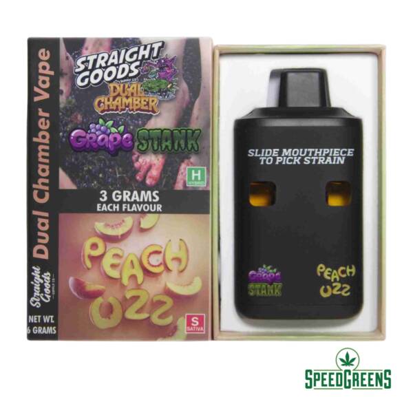 straight goods 6g grape stank and peach ozz