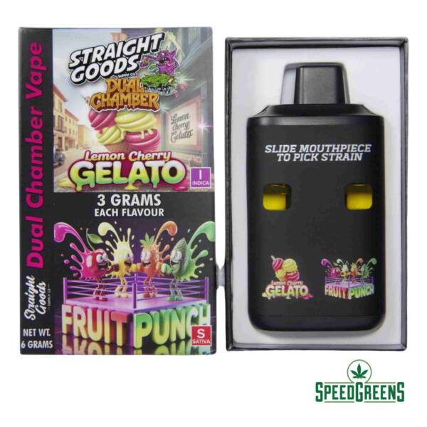 straight goods 6g lemon cherry gelato