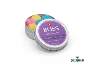 Bliss Edibles Tropical Assorted Gummies (250mg THC)