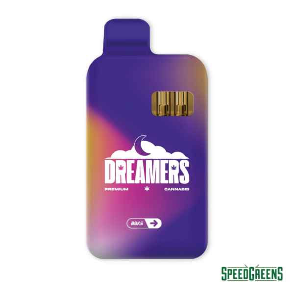 dreamers disposable vape blueberry kush and death bubba