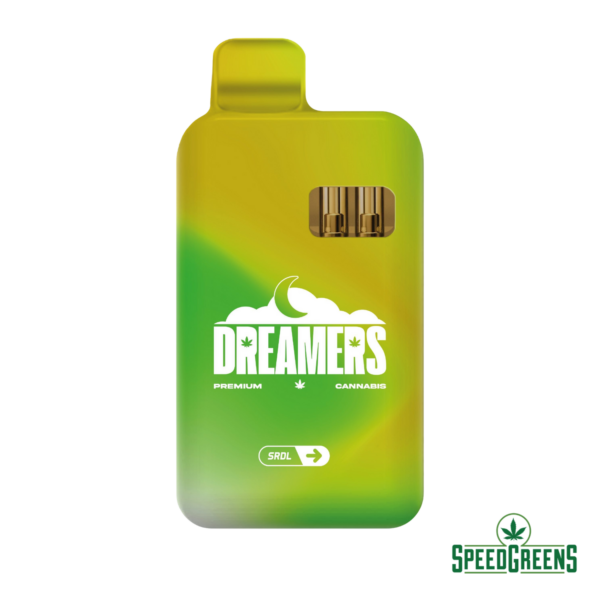 dreamers disposable vape sour diesel and super lemon haze