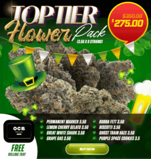 TOP TIER Flower Pack 2026 | 3.5g x 8 + OCB Tray