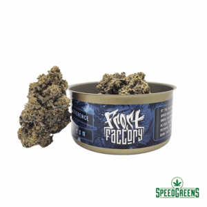 London Marker Cold Cured Quads 14g by Frost Factory sealed in a tuna can for maximum freshness and terpene preservation