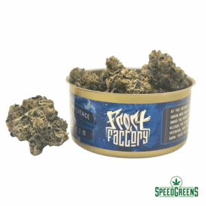 Death Bubba Cold Cured Quads 14g by Frost Factory sealed in a tuna can for maximum freshness and terpene preservation