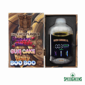 Totem Cannabis Co. Triple Chamber Vape 3g Grape Cherry Gum Cake Honey Boo Boo