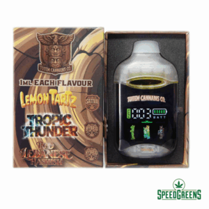 Totem Cannabis Co. Triple Chamber Vape 3g Lemon Tartz Tropic Thunder Red Lebanese Hashish