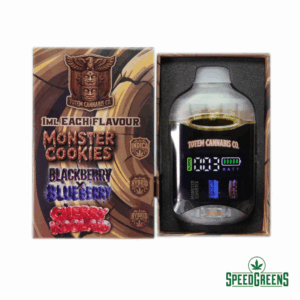 Totem Cannabis Co. Triple Chamber Vape 3g Monster Cookies Blackberry Blueberry Cherry Kool Aid