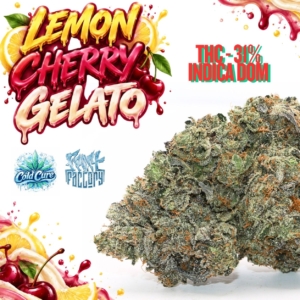LEMON CHERRY GELATO Organic Flower INDICA | Frost Factory®